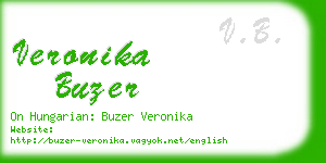 veronika buzer business card